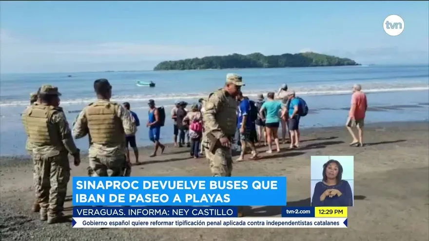 Sinaproc niega entrada de 29 buses de paseo a playas en Veraguas