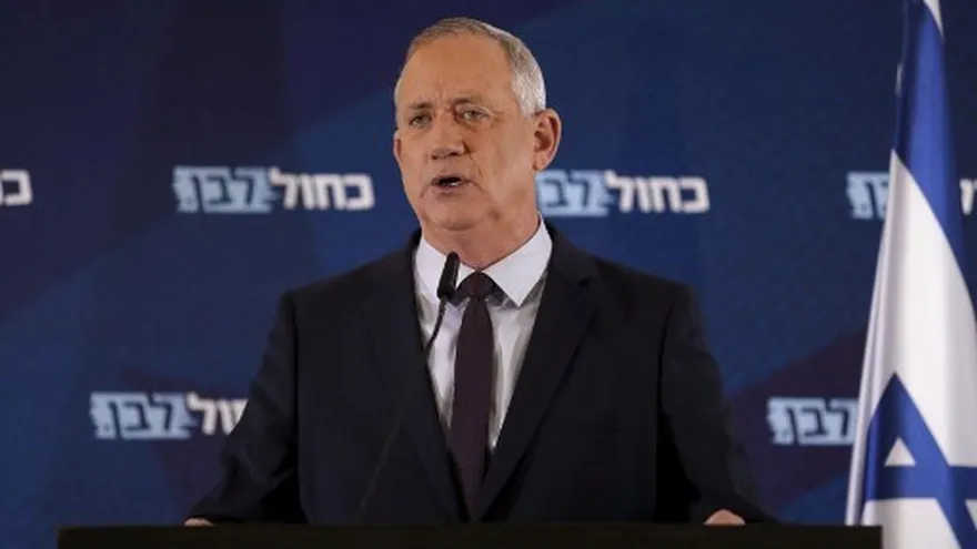Benny Gantz,  el principal rival del primer ministro israelí Benjamin Netanyahu