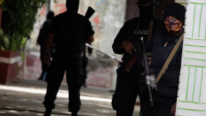 Agentes de la Policía Nacional de Nicaragua.