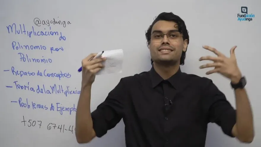 Ayudinga Matemáticas 8° - Multiplicación de Polinomios con Exponentes Literales Parte I 17 de abril de 2020