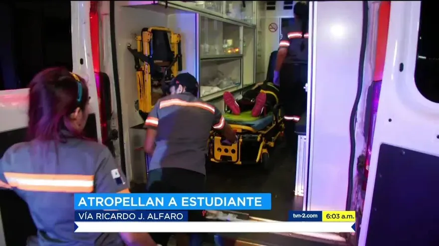 Atropellan a estudiante en la vía Ricardo J. Alfaro