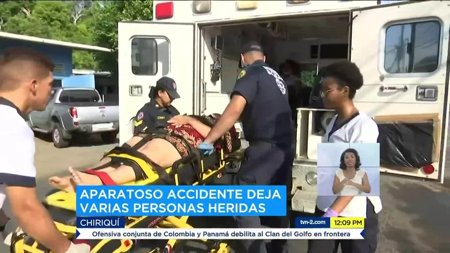 Accidente en David deja varias personas heridas