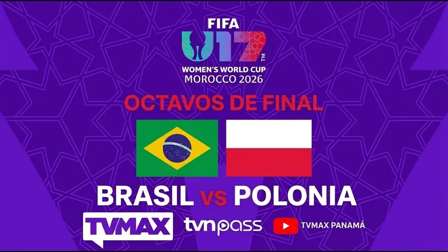 BRASIL 🇧🇷 VS 🇵🇱 POLONIA OCTAVOS DE FINAL U17 WOMENS WORLD CUP MOROCCO 2026 | TVMAX
