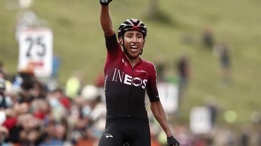 El colombiano Bernal gana la etapa reina y alcanza el liderato