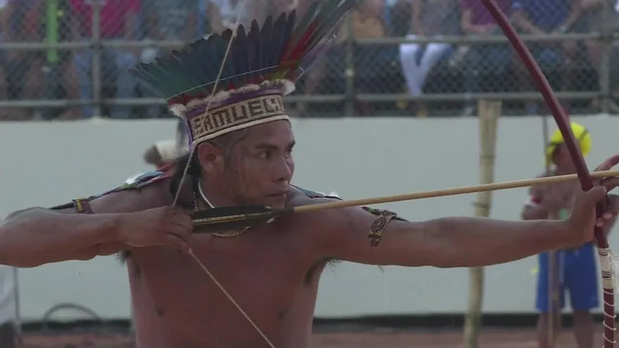 Pueblos indígenas compiten en sus Juegos mundiales en Brasil