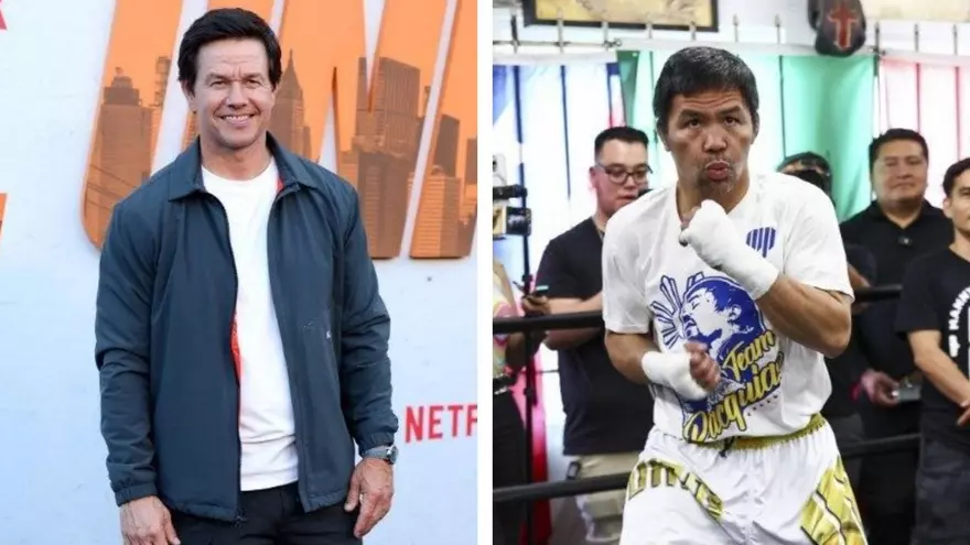 Mark Wahlberg y Manny Pacquiao