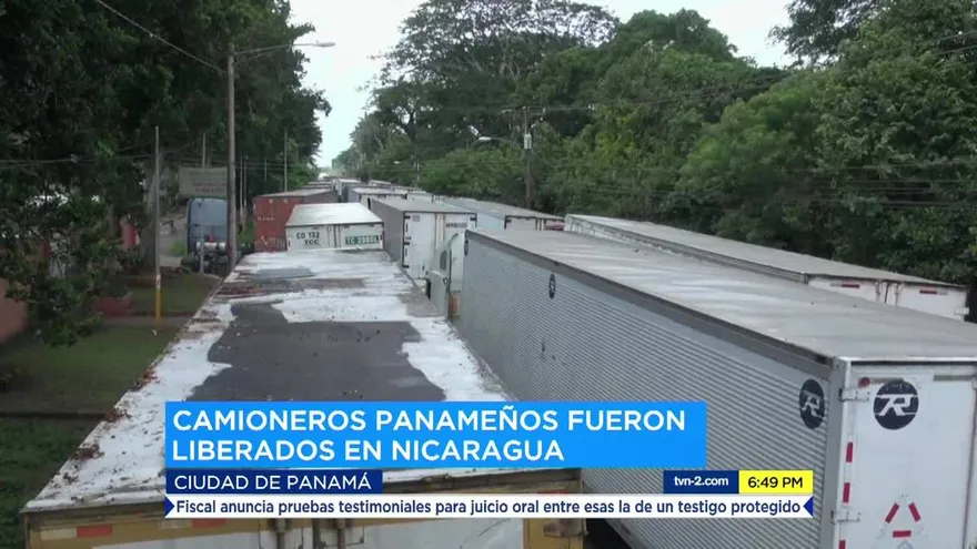 Camioneros panameños son liberados en Nicaragua