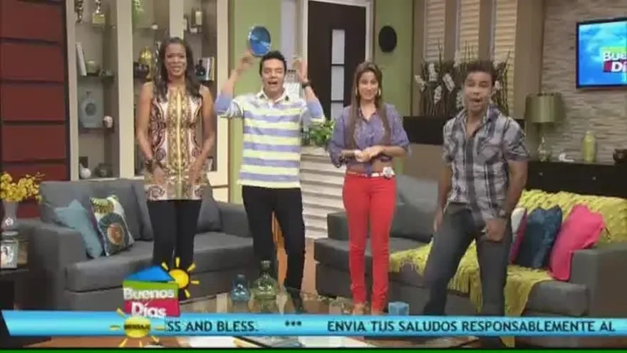 Michale Vega en la casa de Buenos Días