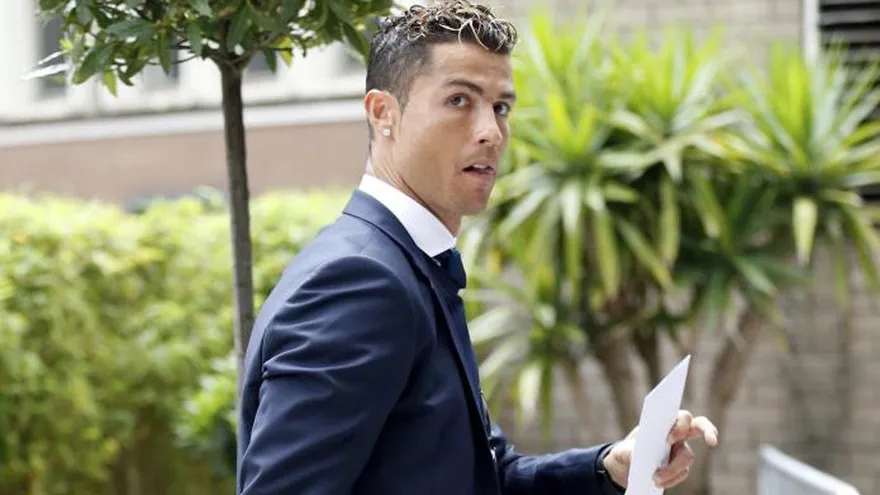 Cristiano Ronaldo se presentó hoy al juzgado en Madrid.
