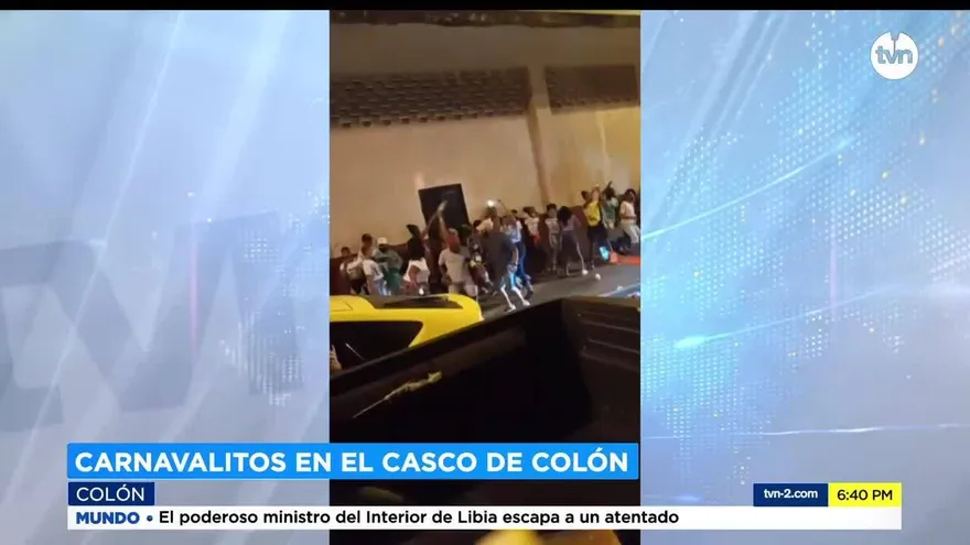 Desafían toque de queda en Colón para celebrar carnavalitos