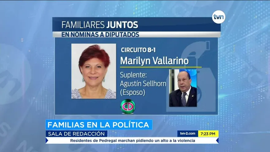 Los candidatos que tienen a sus familiares como compañeros de nómina