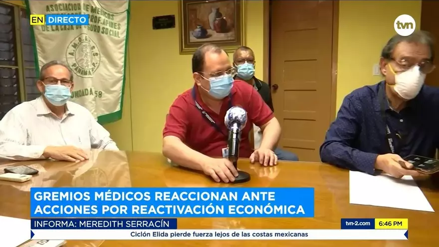 Gremios médicos reaccionan ante medidas de reactivación económica