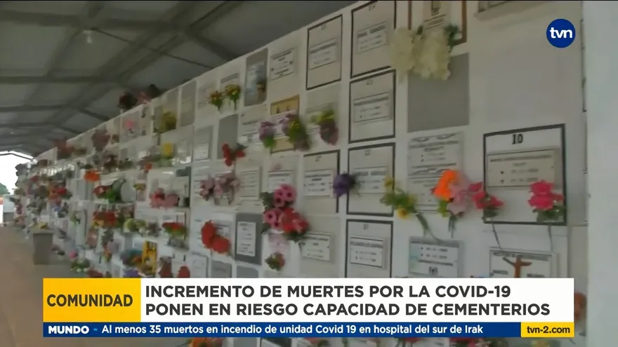 Capacidad de cementerios en Panamá en riegos por muertes por covid