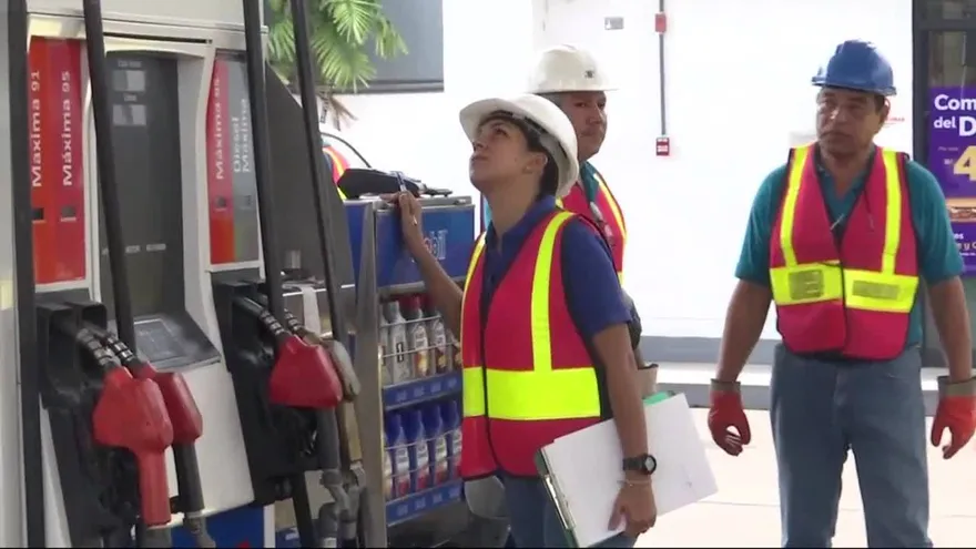 Operativos en estaciones de gasolina en Vista Hermosa