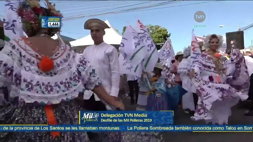 Delegación de TVN Media en el Desfile de las Mil Polleras