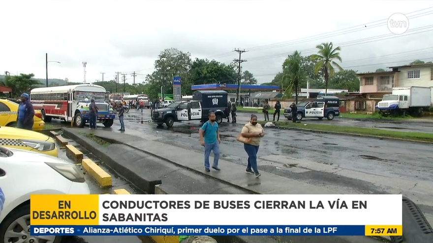 Cierres en Sabanitas de Colón este lunes