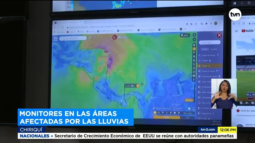 Persisten lluvias en la provincia de Chiriquí
