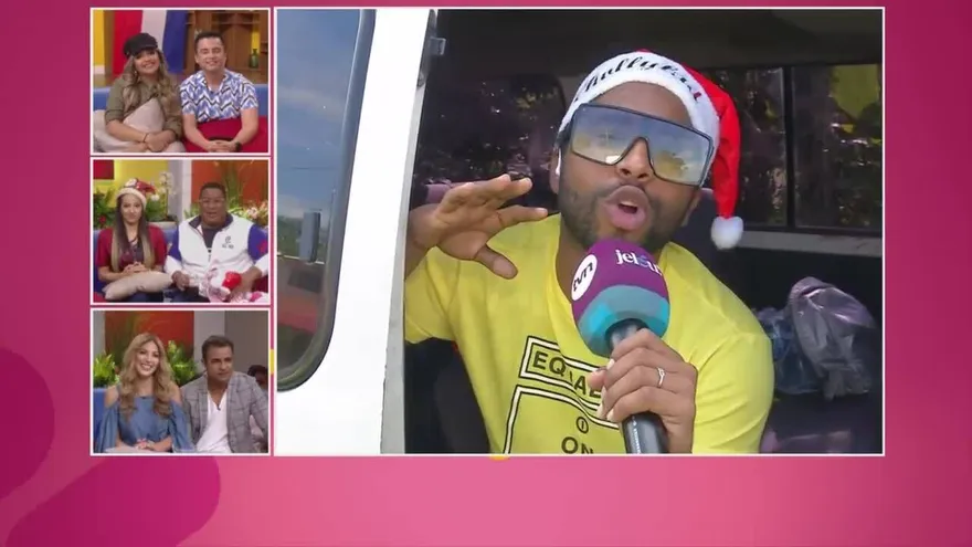 Jelou sorprende con un árbol  navideño a un familia en Villa zaita