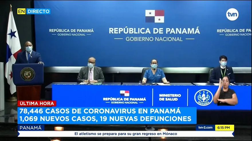 La Pandemia ha contagiado a 78,446 y ha cobrado la vida de 1,722 en Panamá