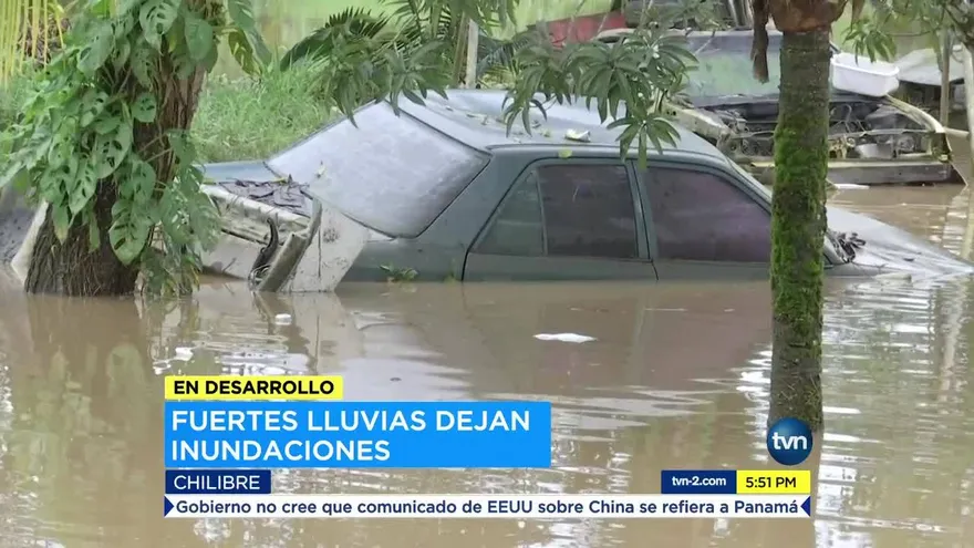 Fuertes lluvias dejan inundaciones en la ciudad de Panamá