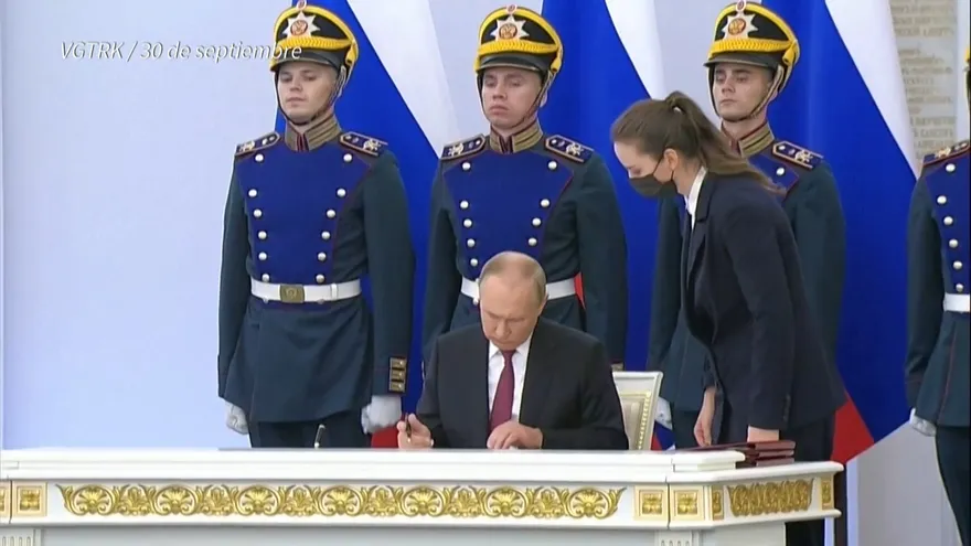 Legisladores rusos votaron unánimemente para anexionar regiones de Ucrania