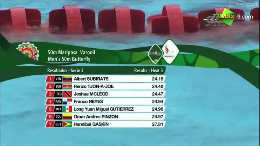 Prueba de Franco Reyes 50mts mariposa