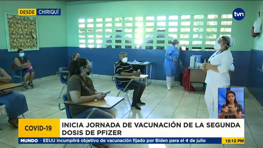 Inicia aplicación de segunda dosis de vacunas anticovid en Chiriquí