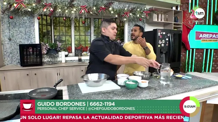 El Chef Guido nos prepara Arepas con Huevos Revueltos