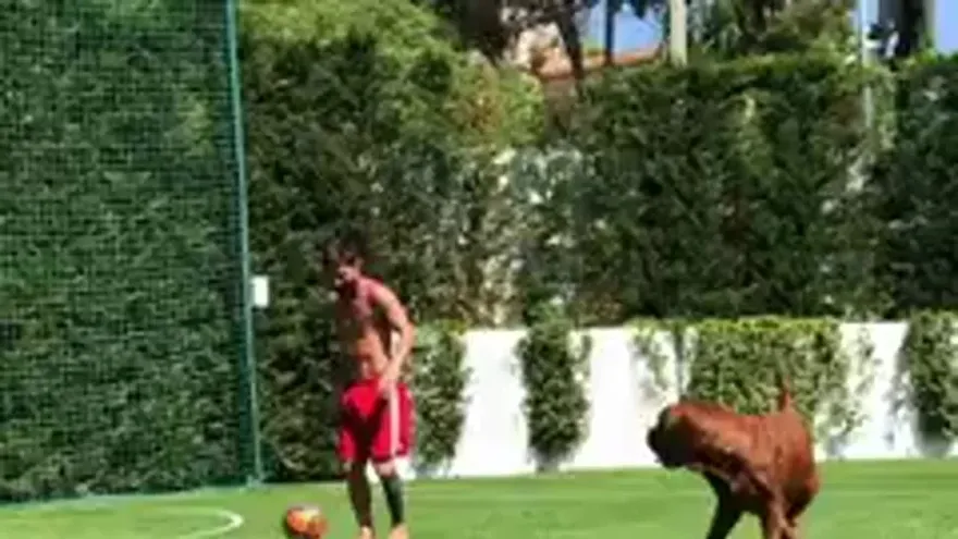 Espectacular! Leo Messi se puso a jugar con su mejor amigo