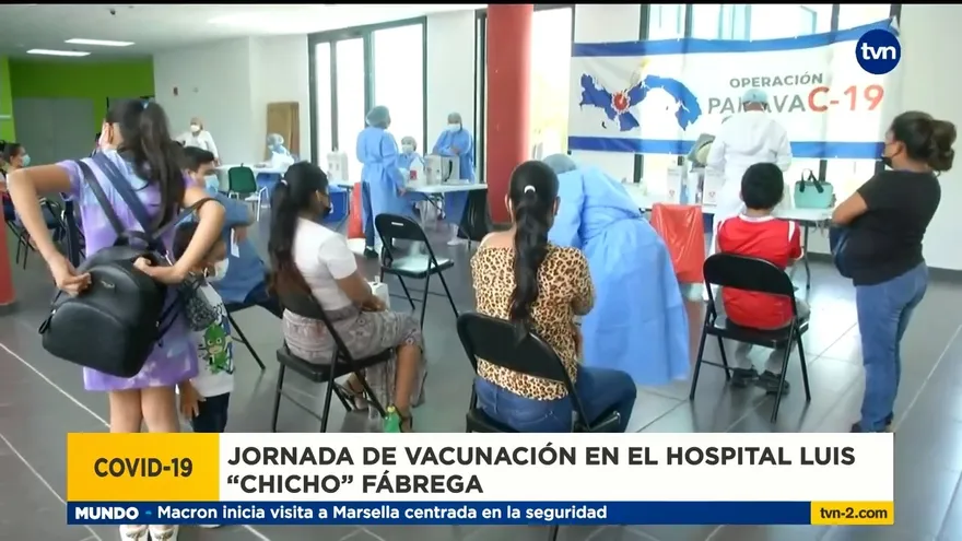 Vacunación en Veraguas en el hospital ‘Chicho’ Fábrega