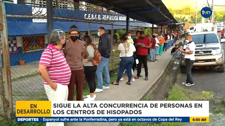 Alta concurrencia en centros de hisopados
