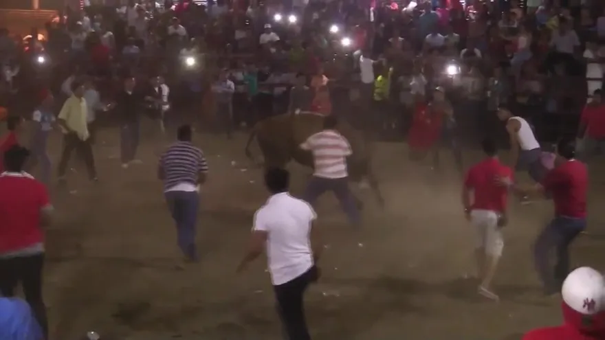 Celebran al Cristo Negro de Esquipulas con montada de toros en Nicaragua