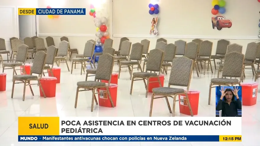 Baja asistencia en vacunación pediátrica contra la Covid
