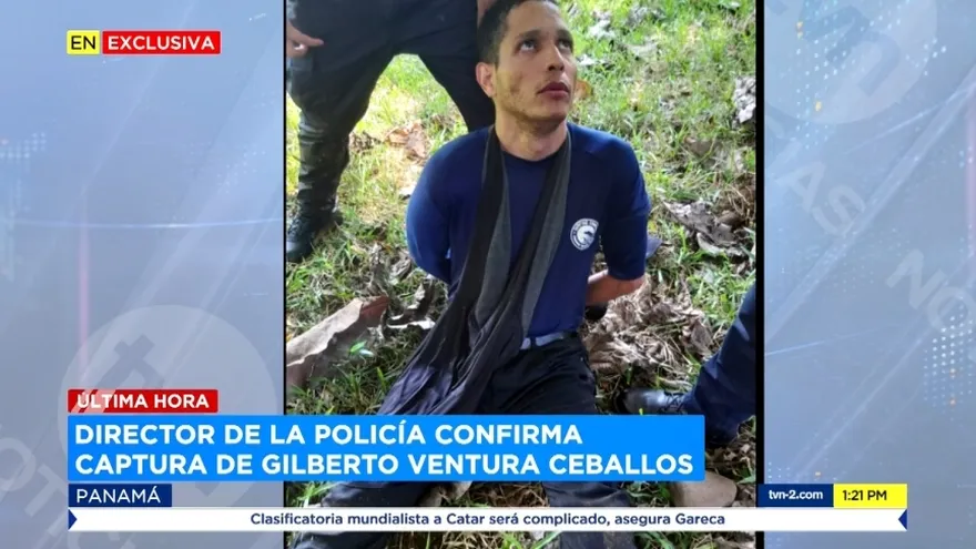 Recapturan en Chiriquí a Gilberto Ventura Ceballos