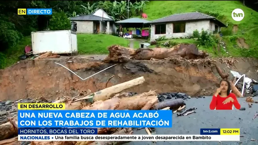 Carretera hacia Bocas del Toro continúa intransitable
