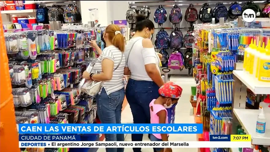 Caen las ventas de útiles escolares