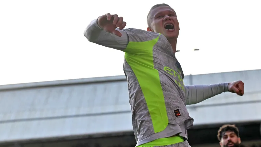 Erling Haaland atacante noruego que juega con el Manchester City