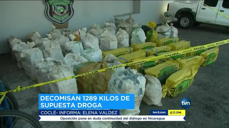 Decomisan más de mil paquetes de droga en Coclé