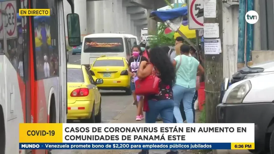 Aumentan caso de Covid-19 en Panamá Este