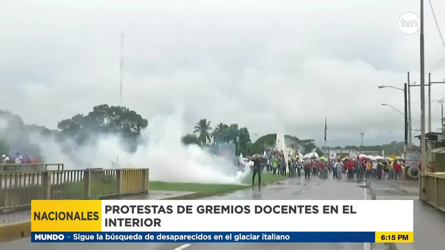 Docentes siguen las manifestaciones en distintas partes del país