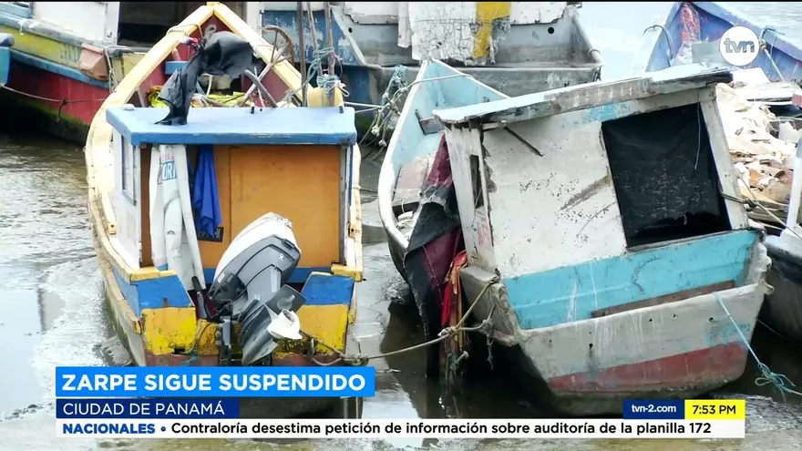 Zarpe sigue suspendido