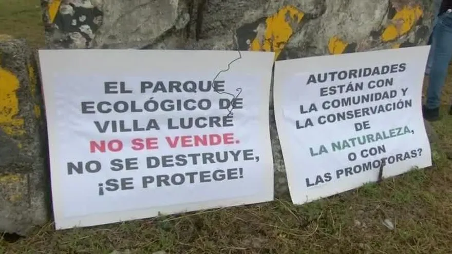 Residentes de Villa Lucre piden que se mantenga zona conservada como parque ecológico