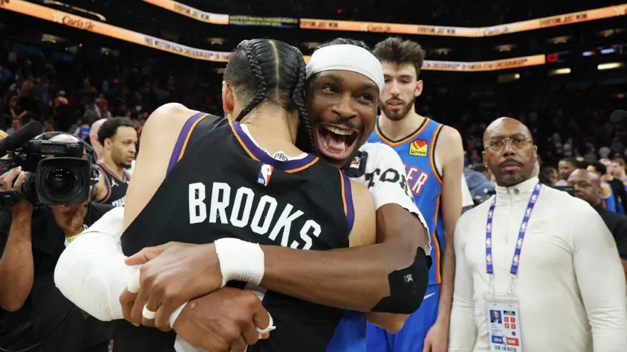 Shai Gilgeous-Alexander y Dillon Brooks se abtazan