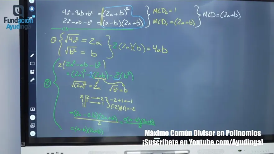 Ayudinga Matemáticas 9° - Máximo Común Divisor de Polinomios - Parte VII 8 de junio de 2020