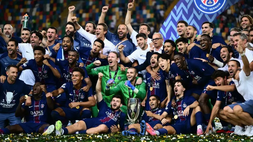 PSG celebra la conquista de la Supercopa de Europa 2025
