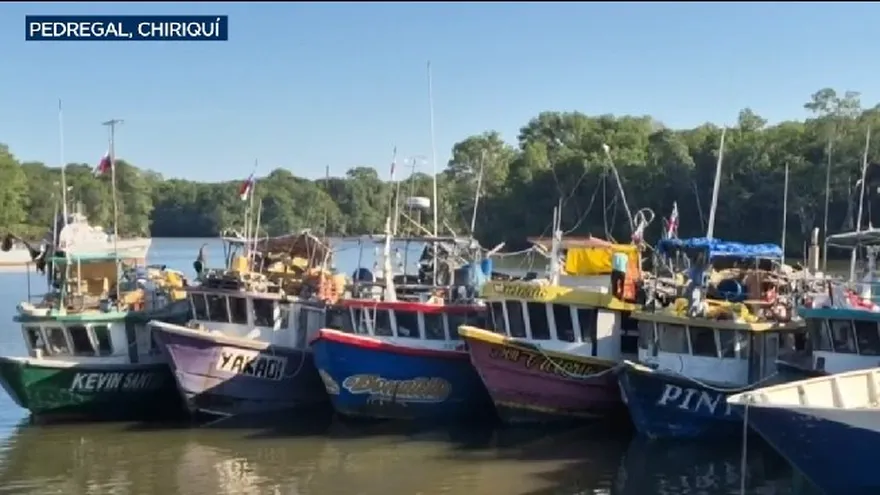 Pescadores en el puerto Pedregal en David, Chiriquí.