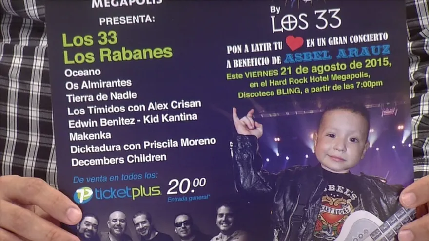 Realizarán concierto benéfico para Asbel Araúz