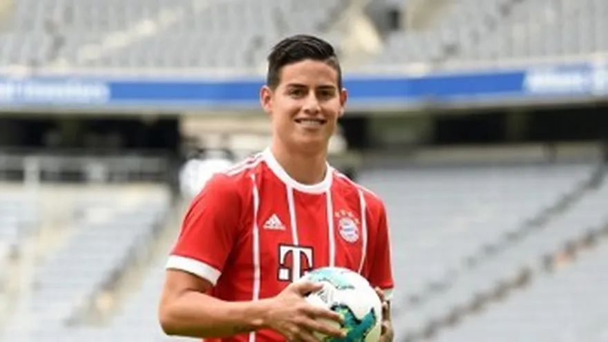 James Rodríguez es presentado por Bayer Munich y está "muy feliz"