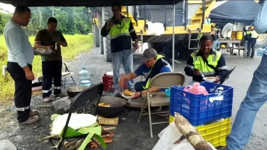Se reportaron enfrentamientos entre seguridad y trabajadores de Minera Panamá
