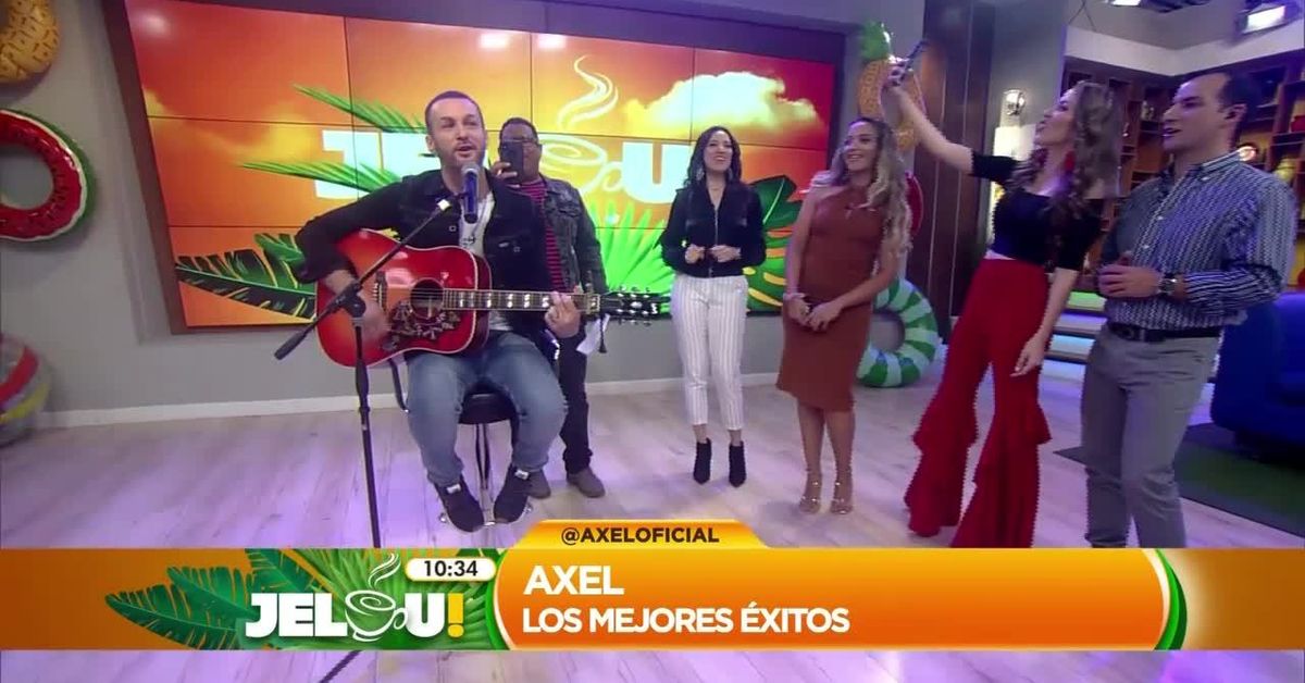 Vídeo | Recibimos a Axel en el programa y nos deleitó con sus grandes ...